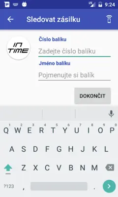 Sledování zásilek android App screenshot 2